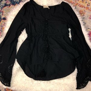 SeaGypsies Black Blouse